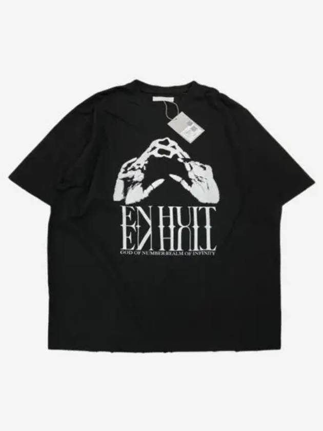 언더마이카 EN HUIT 그래픽 티셔츠 블랙 23SS Undermycar EN HUIT Graphic T Shirt Black 23SS