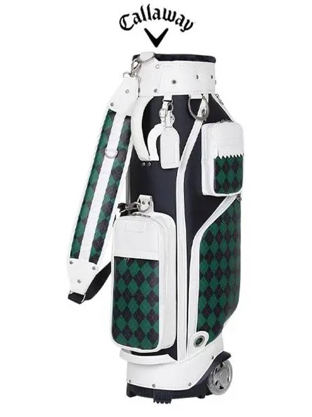 2024 FILLY ARGYLE 필리 아가일 바퀴 휠 캐디백 네이비 그린