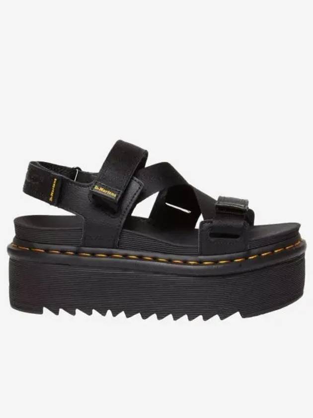 닥터마틴 우먼 킴버 로고 웨빙 스트랩 샌들 블랙 Dr. Martens Kimber Logo Webbing Strap Sandals Black