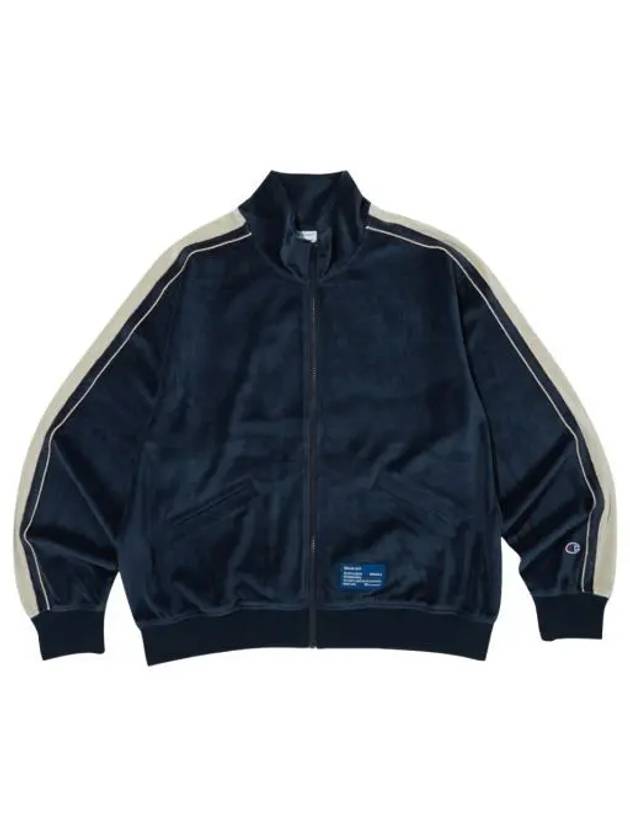 챔피온 x 디스이즈네버댓 벨루어 트랙 자켓 네이비 Champion x Thisisneverthat Velour Track Jacket Navy