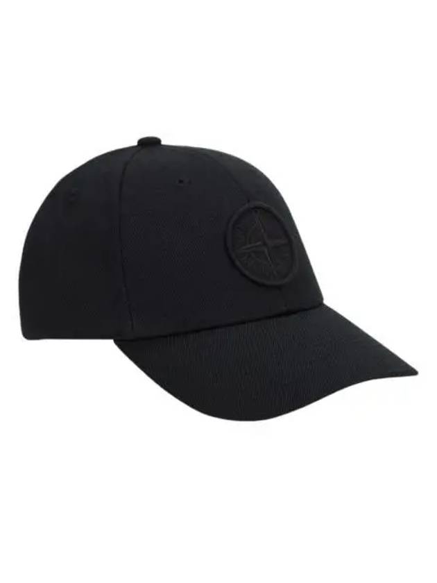 스톤 아일랜드 99675 6 패널 캡 블랙 23FW Stone Island 99675 6 Panel Cap Black 23FW