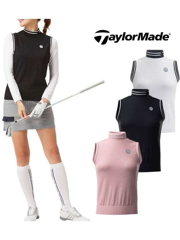 23SS 테일러메이드 여성 골프웨어 니트조끼 골프베스트 TJ242