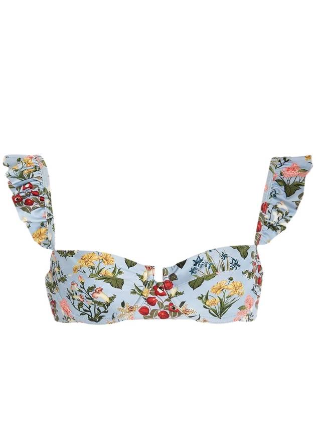 KIWI RUFFLED BIKINI TOP