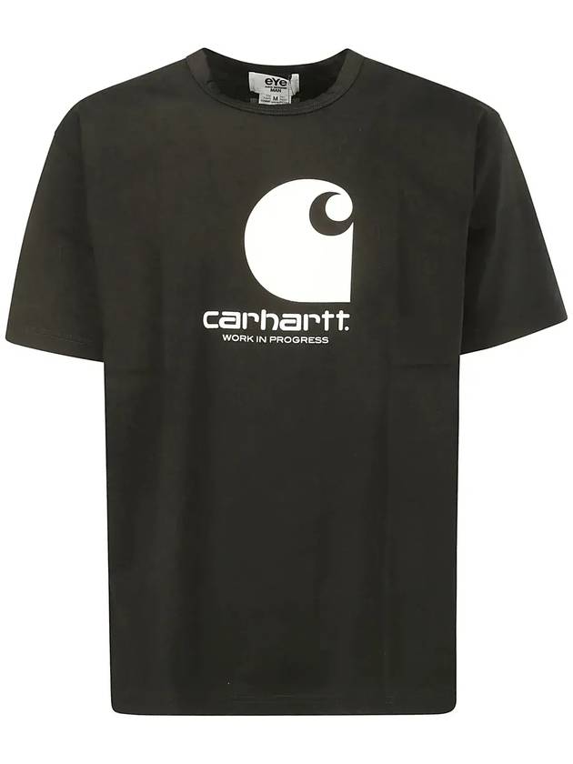 Junya Watanabe 그래픽 프린트 크루넥 티셔츠 WMT901S24_1