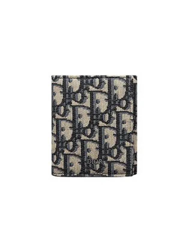 디올 트라이폴드 지갑 베이지 블랙 Dior Trifold Wallet Beige Black