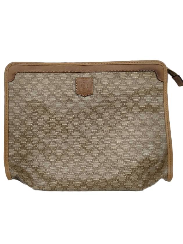 CELINE 셀린느 마카담 PVC 베이지 클러치백