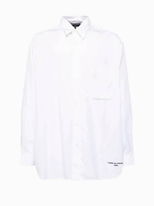꼼데가르송 사이드 포켓 긴팔 셔츠 화이트