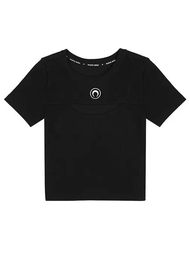 마린세르 MARINE SERRE WTT023A CJER0011 BK99 여성 반팔티