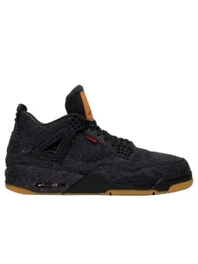 조던 4 x 리바이스 레트로 블랙 데님 블랭크 택 Jordan 4 x Levi's Retro Black Denim Blank Tag