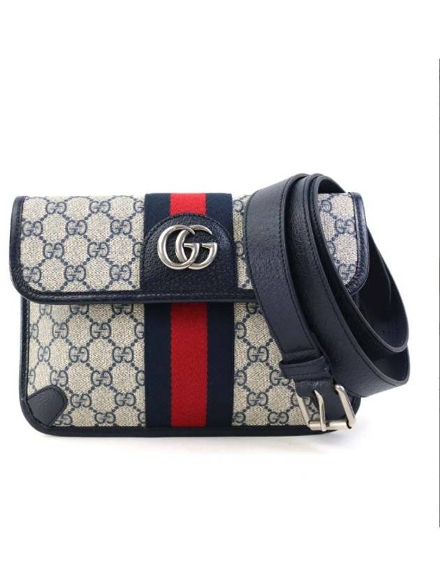 GUCCI 남여공용벨트슬링백 힙색 674081 96IWN 4076네이비
