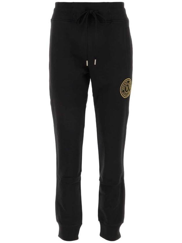 베르사체 코튼 조거 트랙 팬츠 블랙