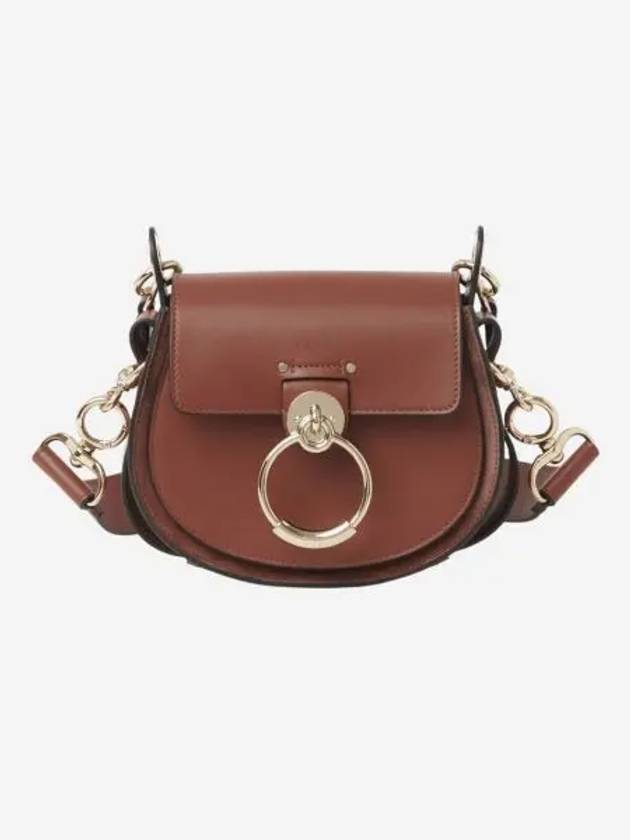 끌로에 샤이니 스웨이드 카프스킨 테스 스몰백 세피아 브라운 Chloe Tess Small Bag in Shiny Suede Calfskin Sepia Brown