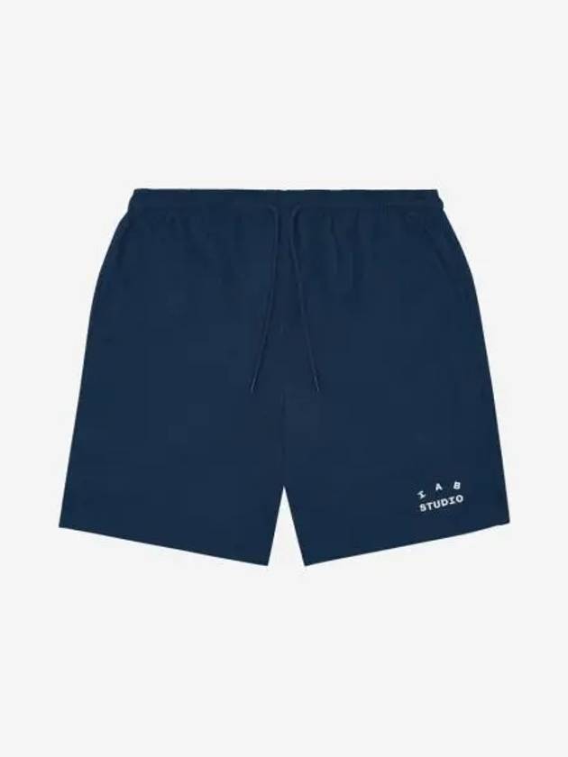 아이앱 스튜디오 우븐 쇼츠 네이비 IAB Studio Woven Shorts Navy The Hyundai Seoul Exclusive