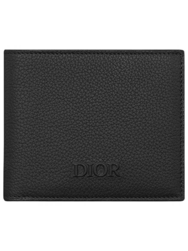 디올 프리베 바이폴드 월렛 디올 아이콘 카프스킨 블랙 2LLBH027KEC H00N