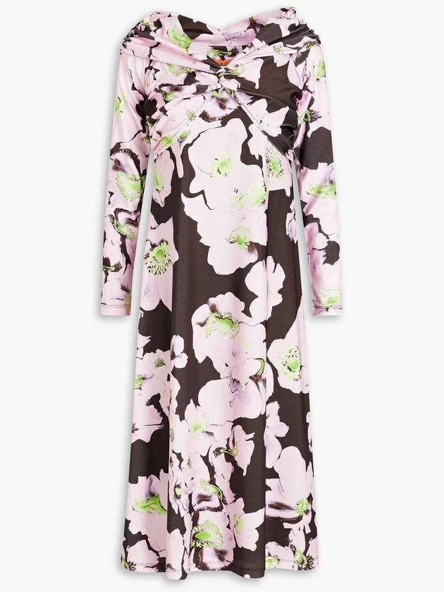 NB07 스틴 고야 여성 원피스 Fay off the shoulder floral print jersey dress 1647597327761163
