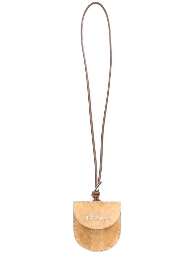 팜엔젤스 Palm Angels 베이지 leather neck pouch