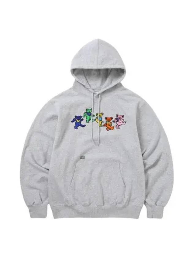 디스이즈네버댓 x 그레이트풀 데드 댄싱 베어 후드 헤더 그레이 Thisisneverthat x Grateful Dead Dancing Bears Hoodie Heather Grey