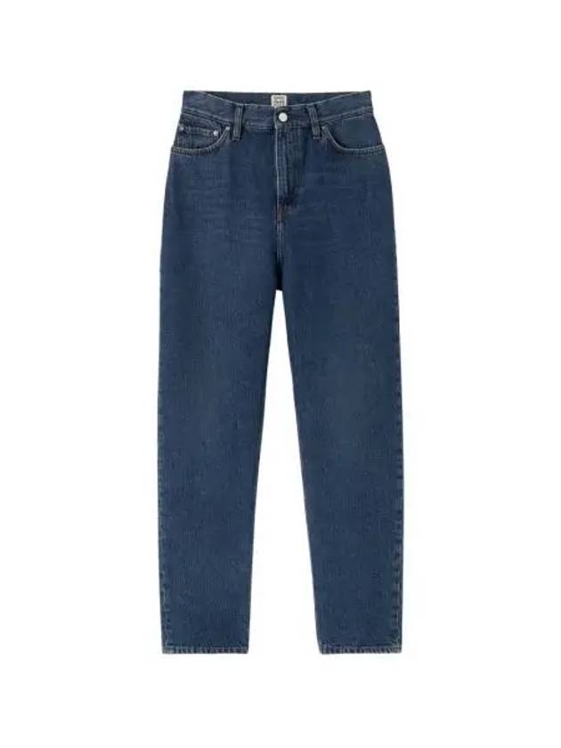 W 토템 테이퍼드 레그 데님 다크 블루 W Toteme Tapered Leg Denim Dark Blue