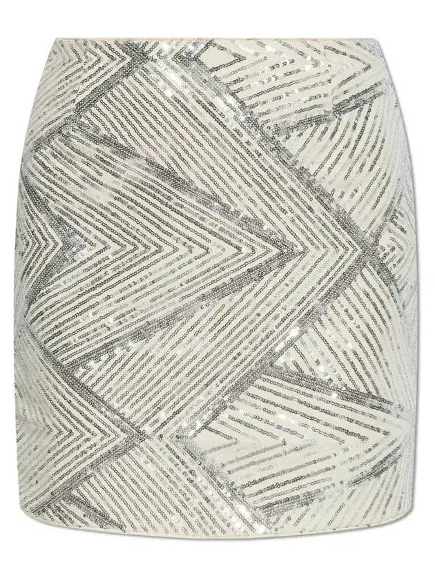 게스투즈 기하학적 패턴 미니 스커트 109096450_GOLDENSEQUIN