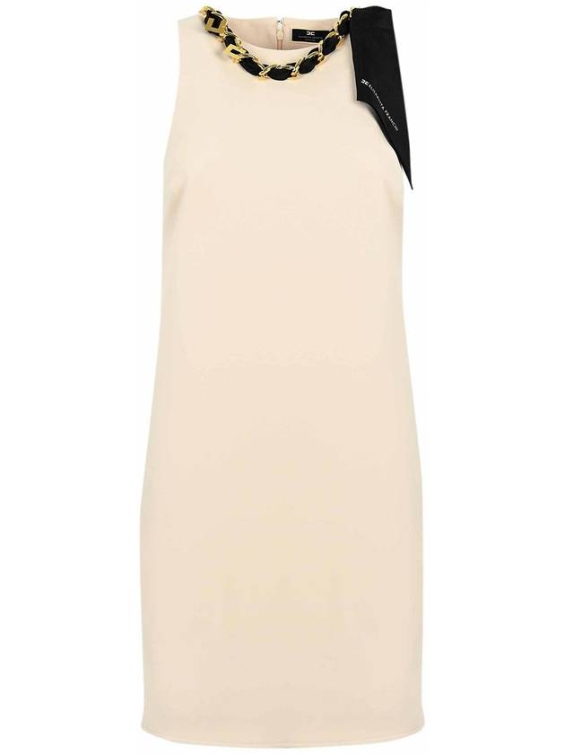 Elisabetta Franchi Minidress With Chain Scarf