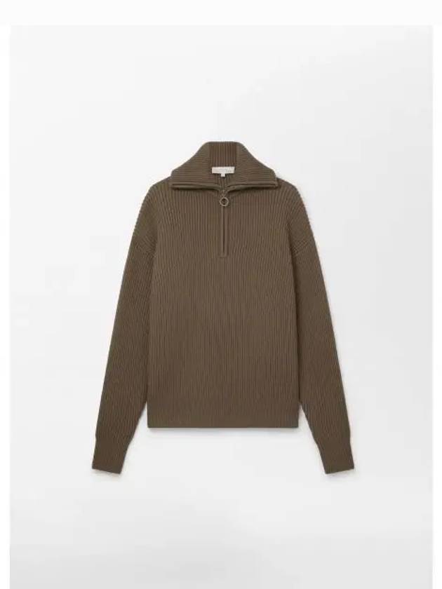 I국내배송I 스튜디오니콜슨 BOW HALF ZIP KNIT CAROB 957 보우 하프 짚 니트 ㅡkr 218393
