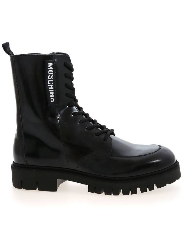Moschino Moschino Label ankle boots in black