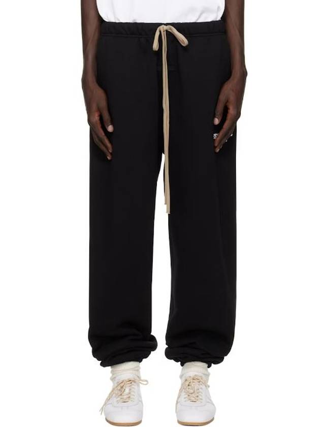 피어오브갓 피오갓 에센셜 드로스트링 조거팬츠 트랙팬츠 스웨트팬츠 스웻팬츠 긴바지 코튼 플리스 블랙 남성 여성