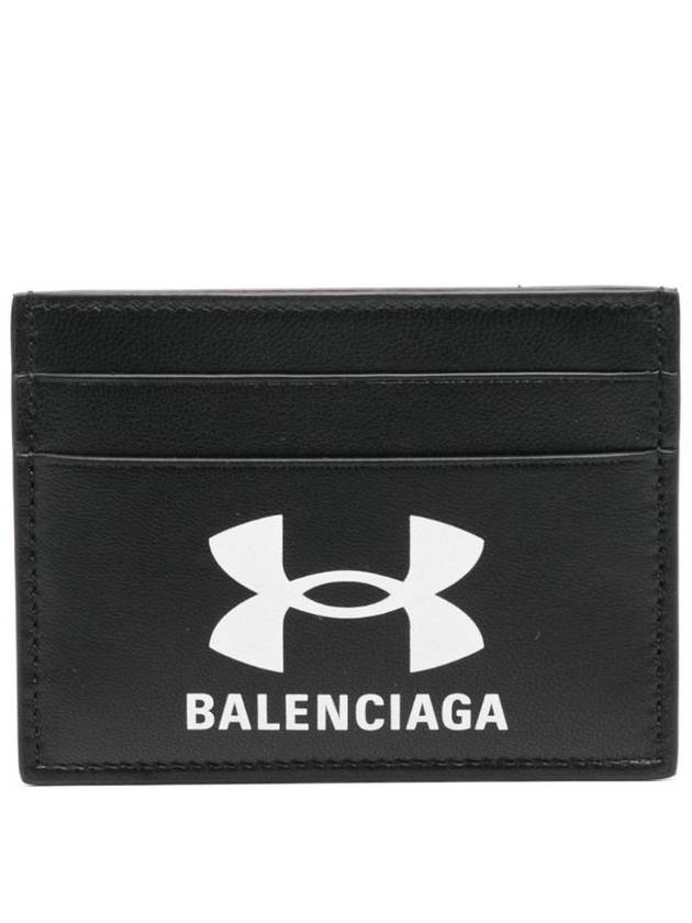 발렌시아가 언더 아머 카드 지갑 블랙