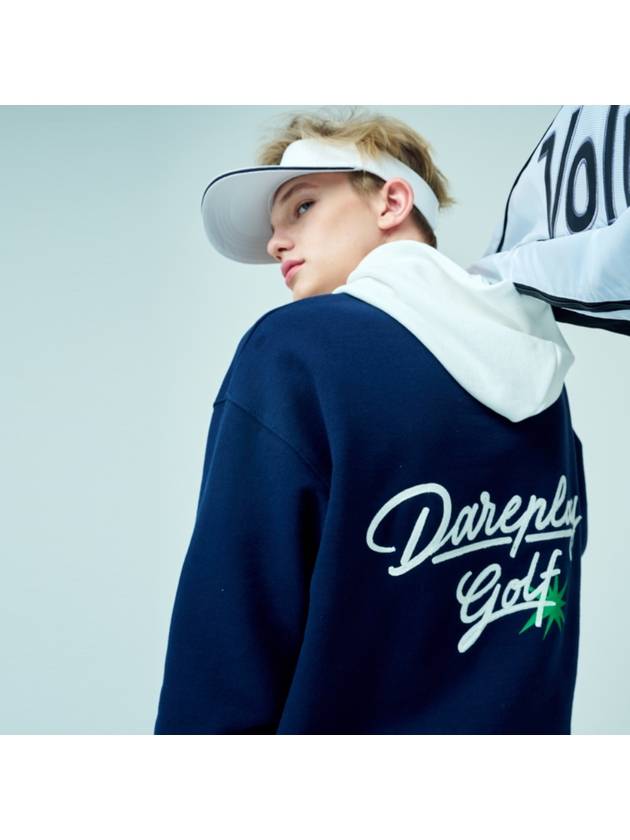White head hoodie_Navy