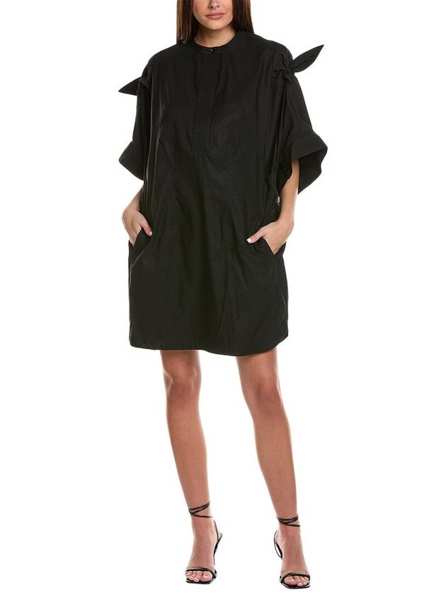 매듭 소매 미디 드레스 Knotted Sleeve Midi Dress