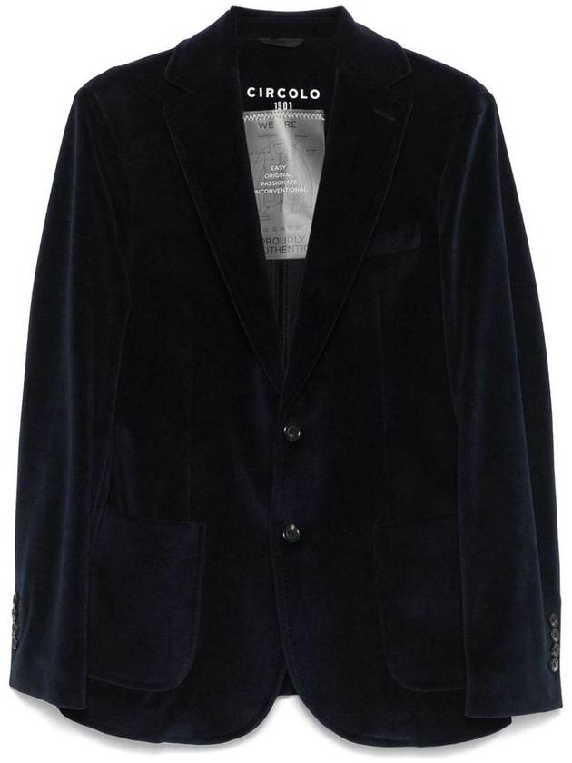 Circolo 1901 Velvet Single-Breasted Jacket