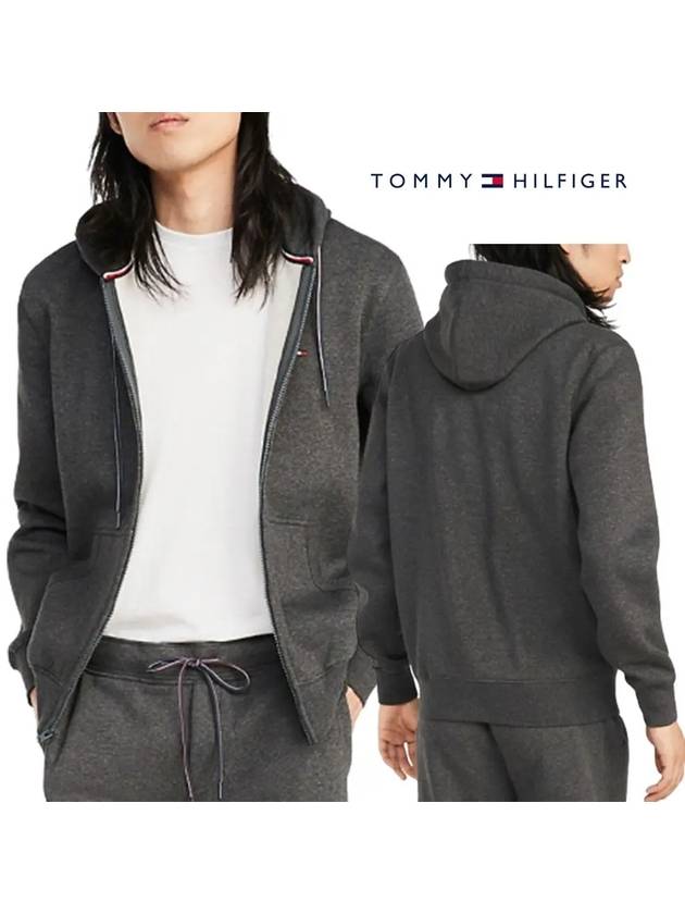 타미힐피거 자켓 에센셜 로고 후드집업 그레이 토미힐피거 타미 남성 여성 오버핏