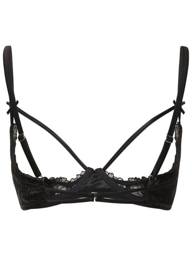 NB01 후르르두말 여성 속옷 Violet embroidered sequin ouvert bra 79I GFK004