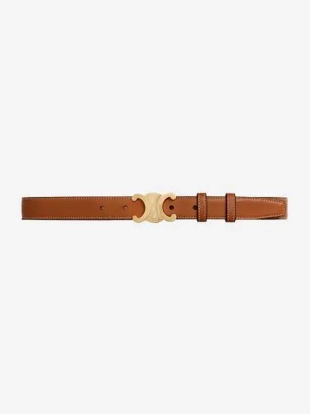 W 셀린느 내츄럴 카프스킨 미디움 트리옹프 벨트 탄 W Celine Medium Triomphe Belt in Natural Calfskin Tan