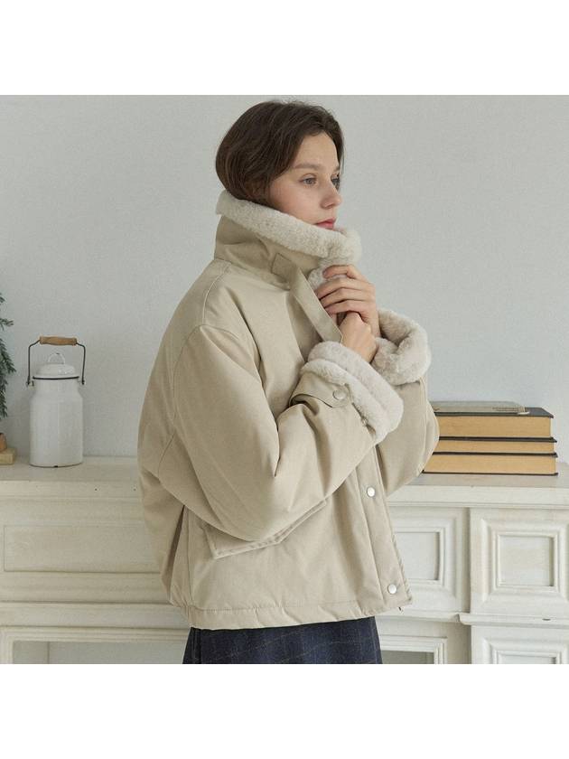 Modern Fur Short Padding Jumper 2COLOR