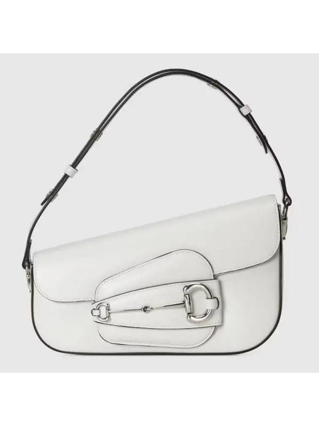 구찌 구찌 홀스빗 1955 스몰 숄더백 화이트 레더 7641551DB0N9014