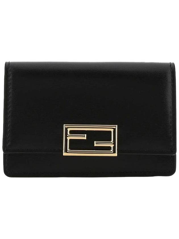 펜디 FF 스트랩 카드 지갑 블랙