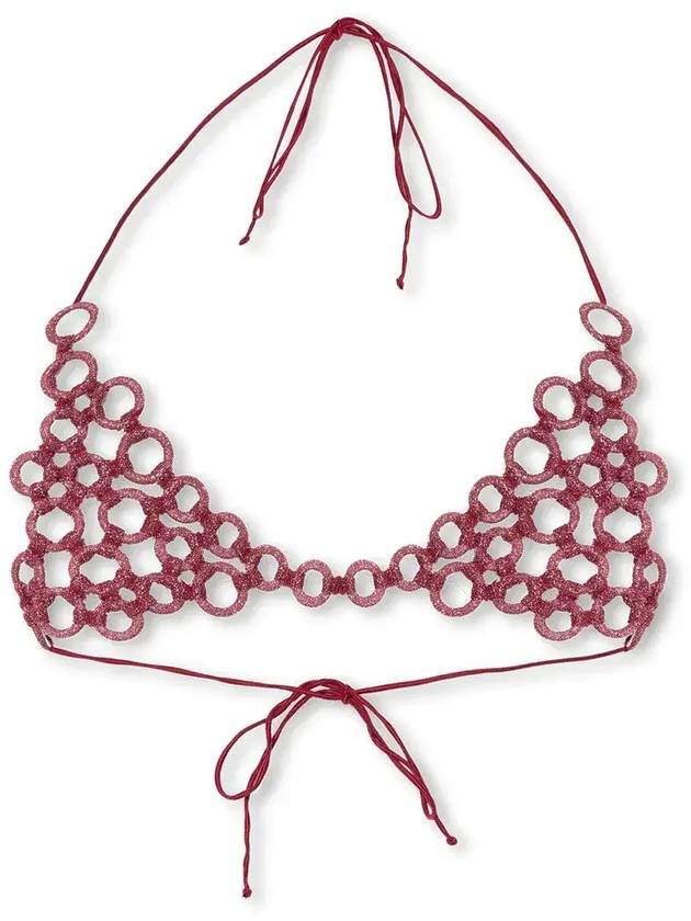 Oseree Lumiere 링 디테일 브라렛 탑 LQF235_RASPBERRY