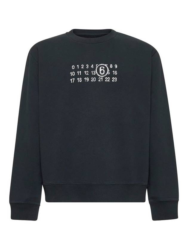 메종마르지엘라 숫자 맨투맨 블랙