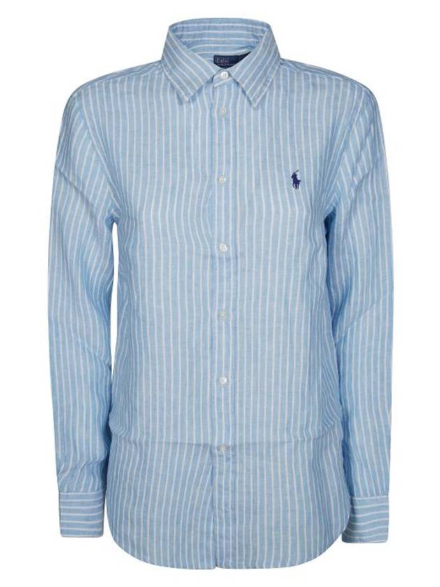 25SS 폴로 랄프로렌 셔츠 211970691004 LIGHT BLUE WHITE Azzurro