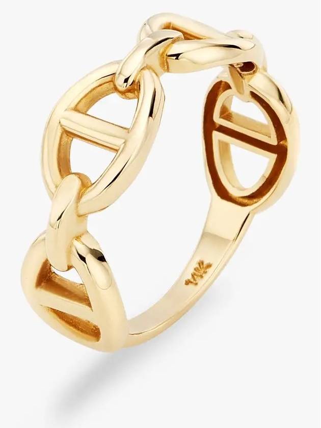 주문후제작 14K 콰트로 볼드 체인 반지