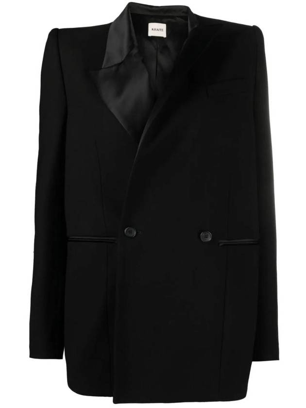 카이트 말렉 비대칭 라펠 더블 브레스티드 블레이저 6114548