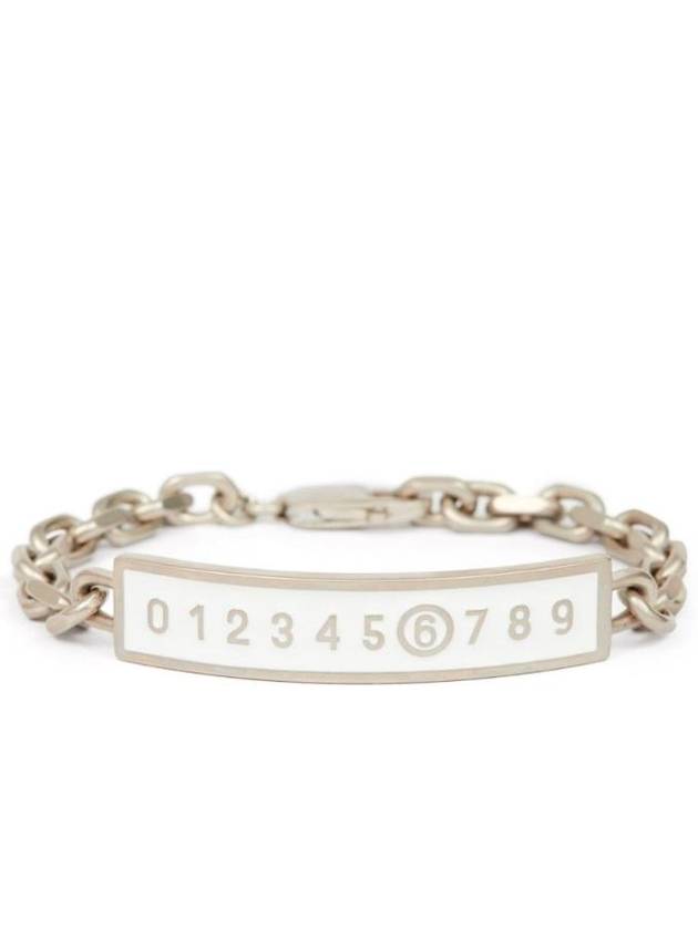 엠엠식스 메종마르지엘라 에나멜 로고 브레이슬릿 SM6UY0089P7211