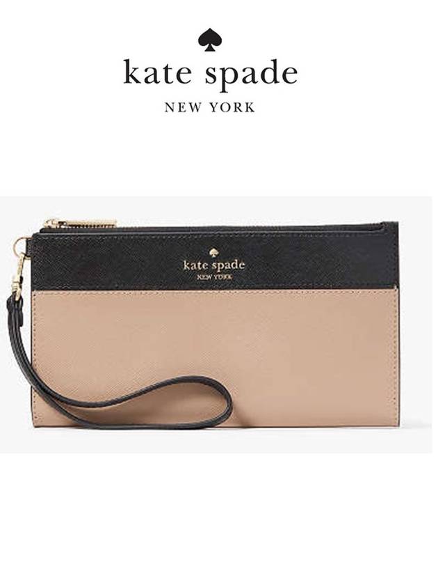 케이트스페이드 매디슨 더블 지퍼 위슬렛 지갑 KC507