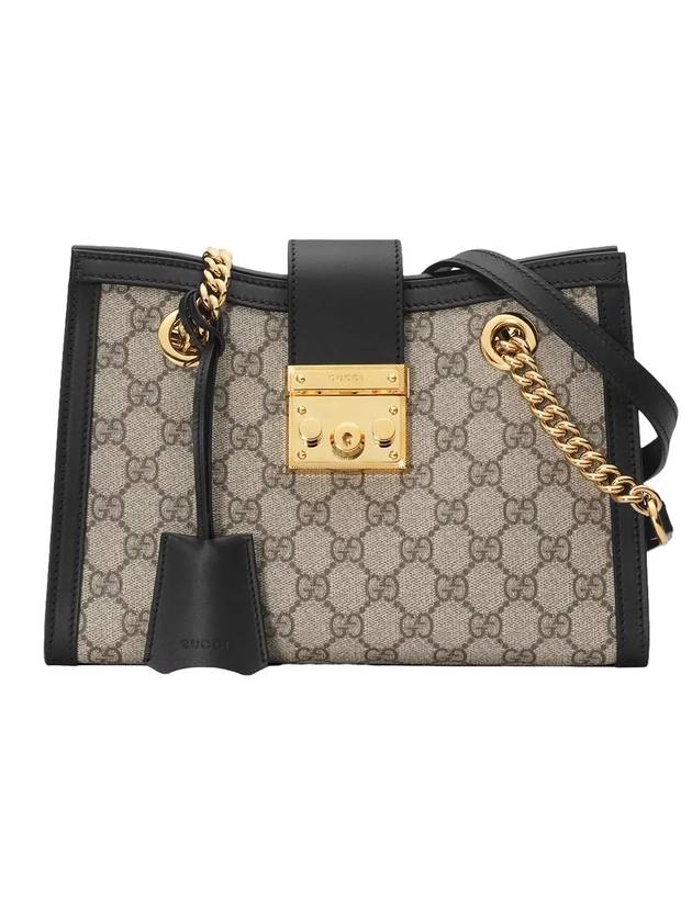 구찌 패들락 GG 수프림 캔버스 숄더 백 블랙 베이지