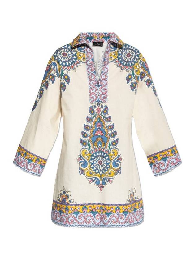 에트로 루즈핏 프린트 탑