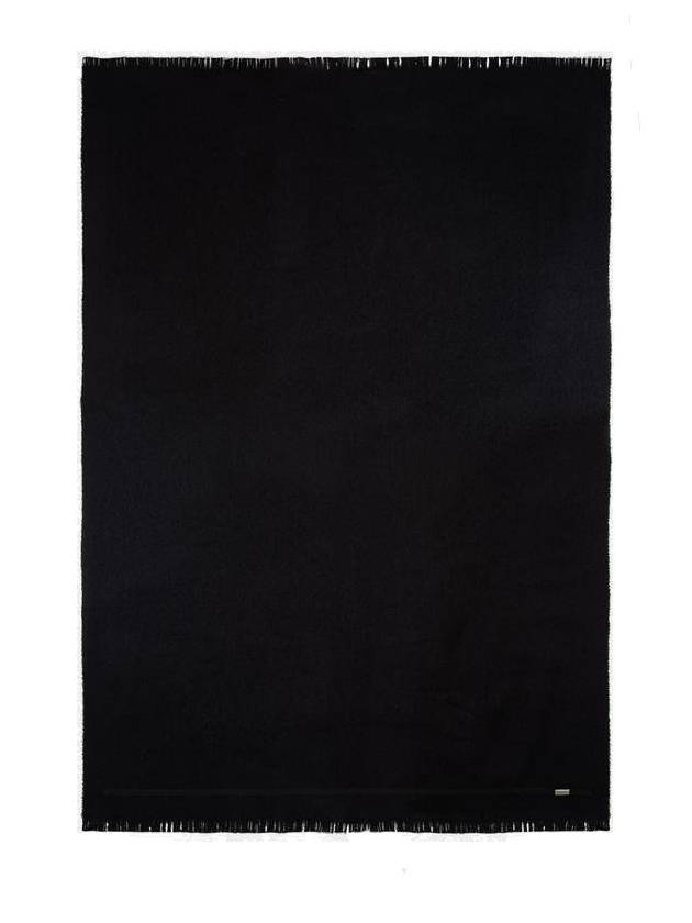 Ann Demeulemeester 로고 플라크 프레이드 에지 스카프