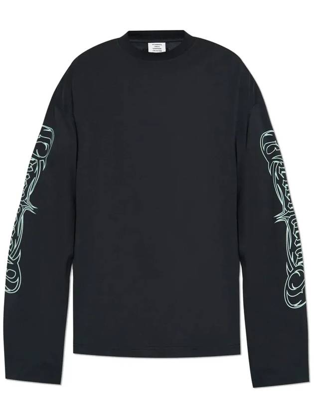 베트멍 크루넥 긴팔 티셔츠 UA66LS620N1000_NAVY