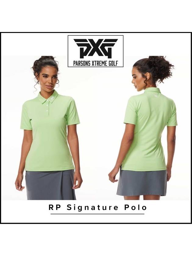 PXG 여성골프웨어 RP 시그니처 골프 폴로 카라 반팔 티셔츠 RP Signature Polo