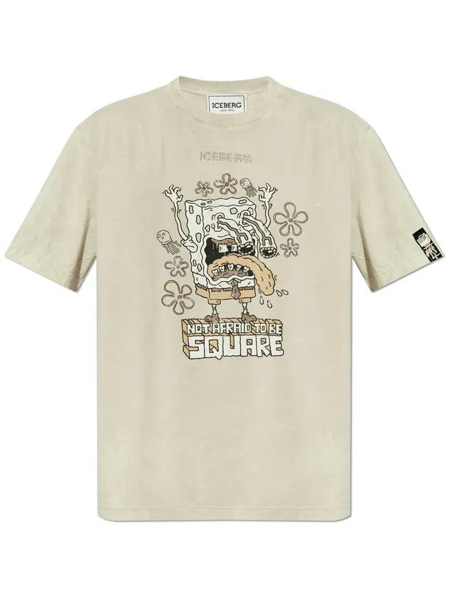 아이스버그 패턴 프린트 크루넥 티셔츠 25EI1P0F0246335_1327